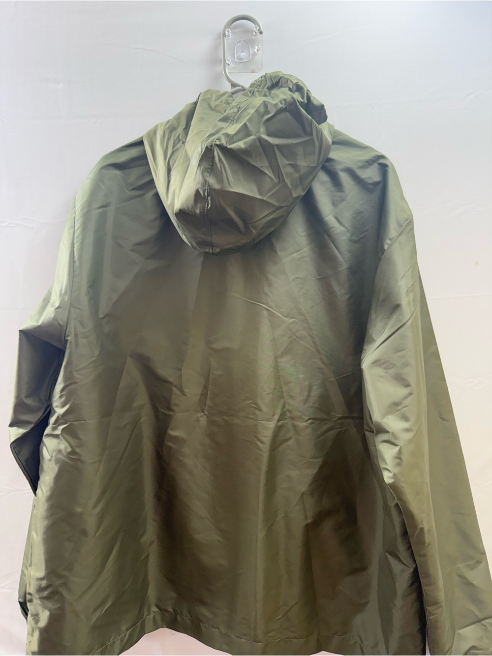 Puma Olive Lightweight Hooded Windbreaker Jacket - Picture 3 of 4